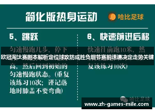 欧冠淘汰赛剧本解析定位球攻防成胜负细节赛前速递决定走势关键